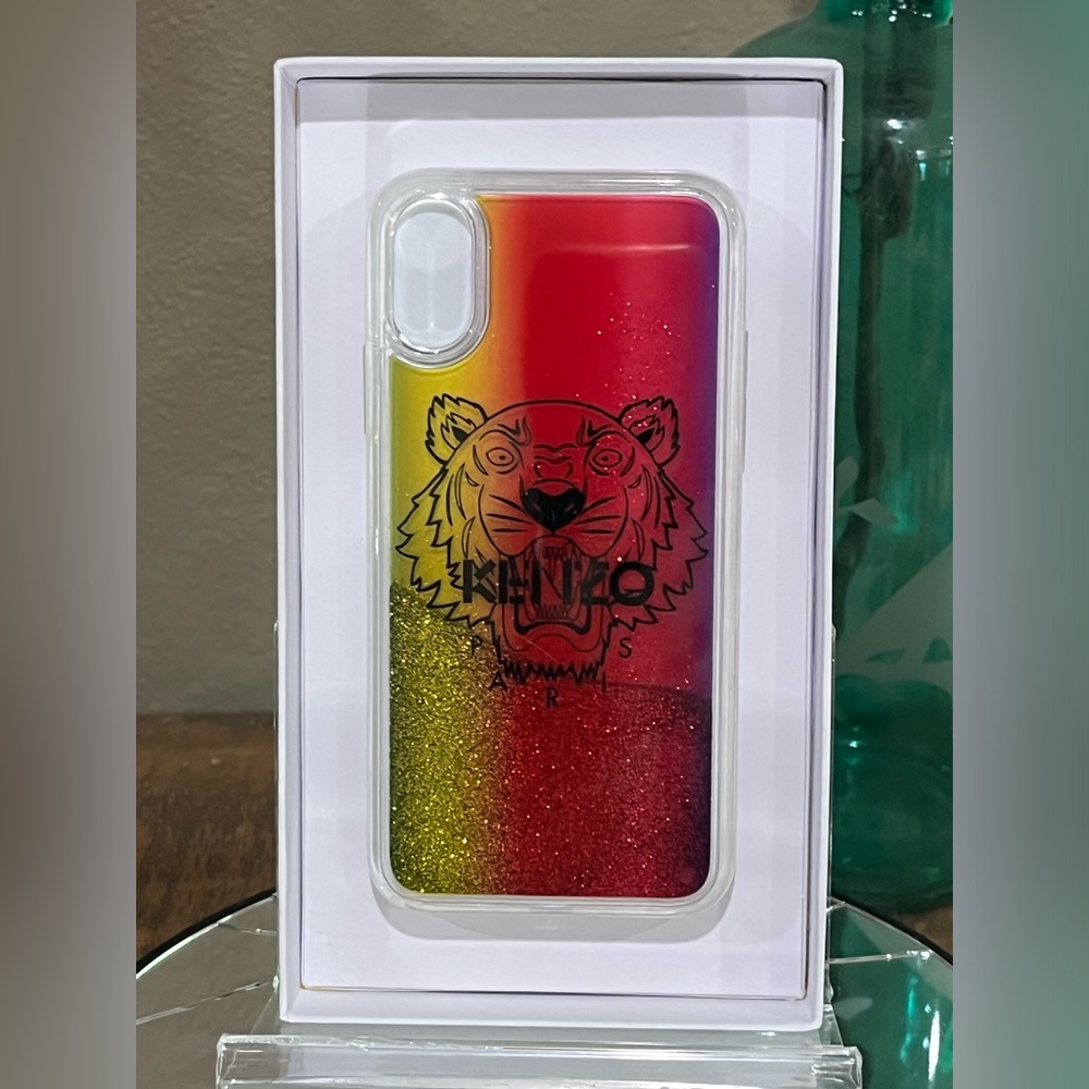 Kenzo Glitter Tiger Phone Case, for iPhone X/XS, new!